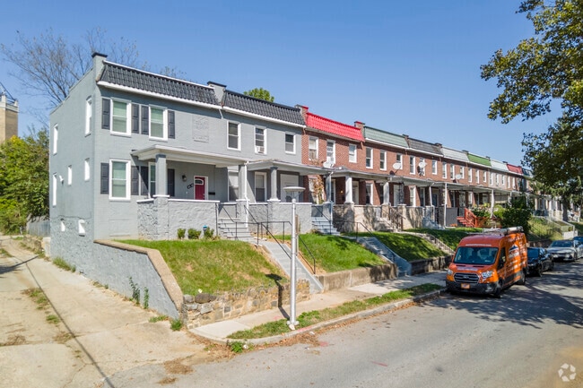 Traditional rowhomes can be found in Dorchester.