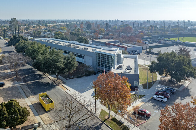 The campus the Phillip J. Patino School of Entrepreneurship in Fresno.
