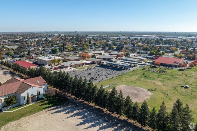 The playground of Kerman Middle School.