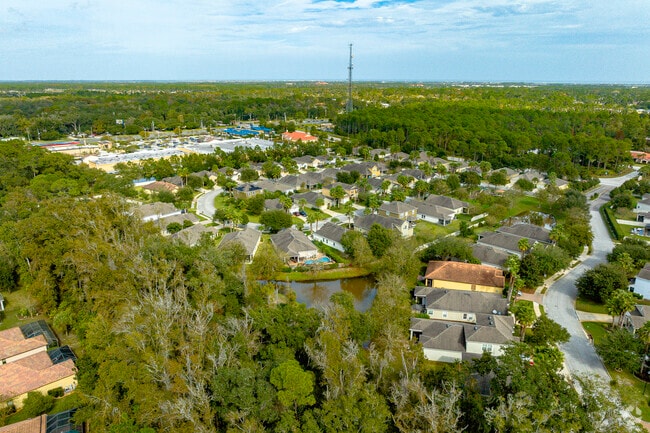 The subdivisions of West Augustine are surrounded by ample trees.