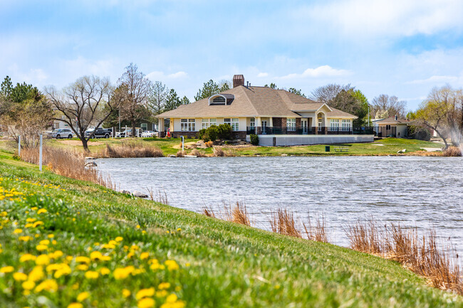 Stoneybrook stands out for its private community amenities, including a fishing lake, clubhouse, and pool.