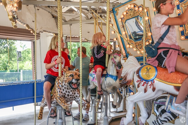 Kids love the carousel at Great Plains Zoo in Garfield.