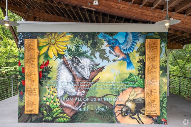 Ruffner Mountain has amazing murals for South Roebuck neighbors to enjoy.