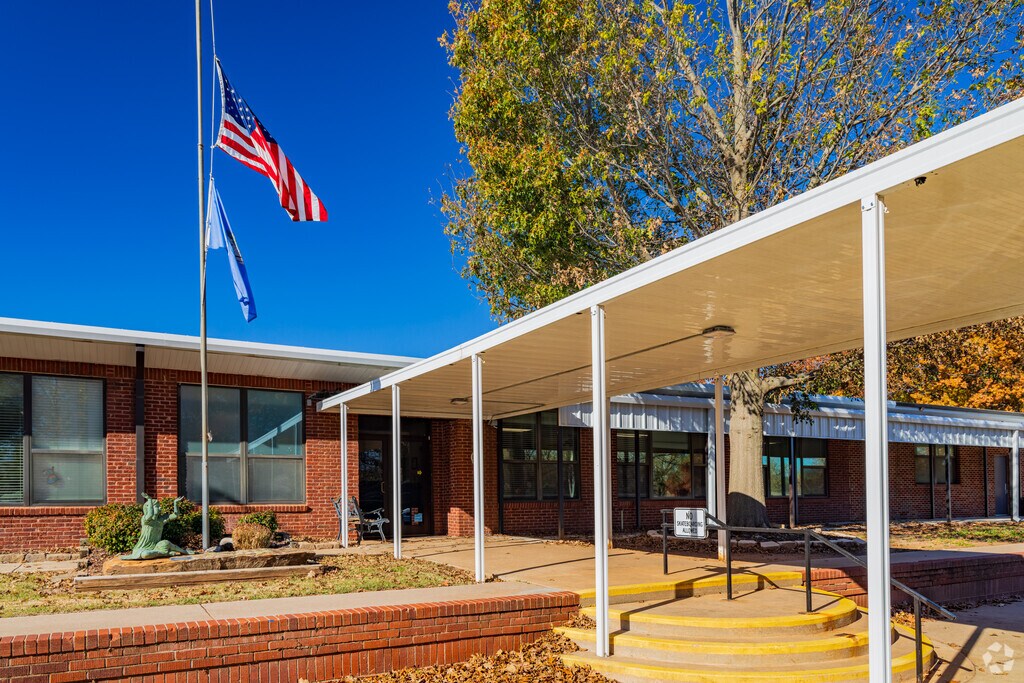 Here is the main entrance of Katherine I. Daily Elementary School