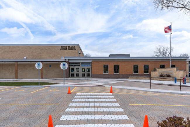 River Trails Middle School nurtures student growth and academic development.
