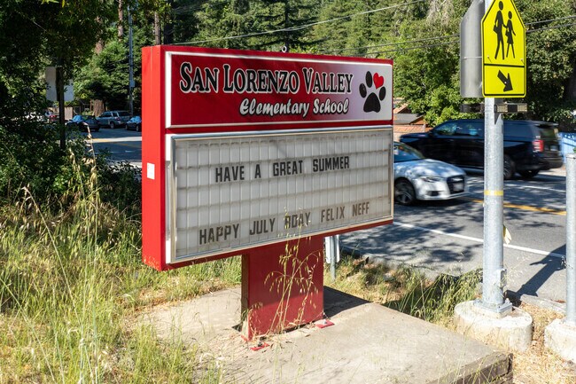 Located just outside Ben Lomond, San Lorenzo Valley Elementary pairs strong academics with outdoor classrooms, music, and art programs in a scenic forested environment.