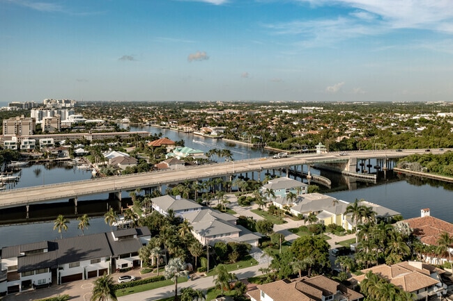 The Intracoastal Waterway borders the beautiful Tropic Isle neighborhood in Delray Beach, FL.