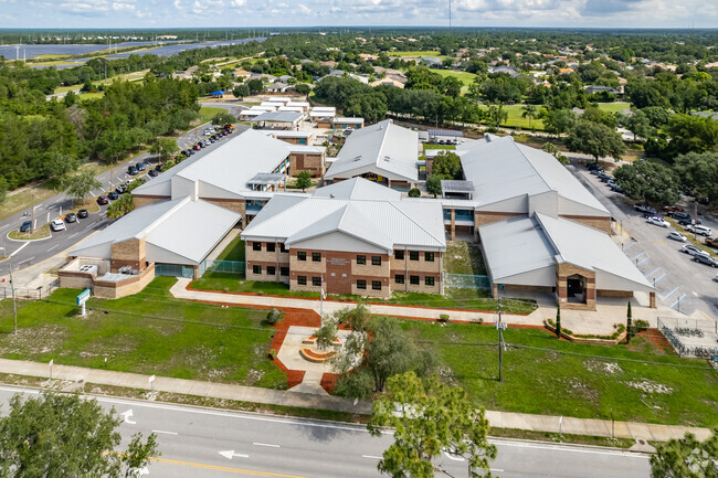 Beautiful aerial view of Debary Elementary School is in the top 30% of public schools in Florida in Debary Country Club.