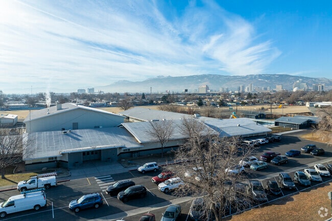 Fred W. Traner Middle School is ten minutes by car from Downtown Reno.