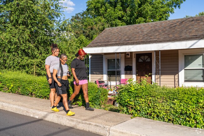 Dearington residents spend their afternoons outside soaking in the summer sun.