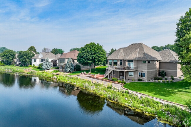 Upscale homes line pristine waterways in the Deacon's Walk neighborhood.