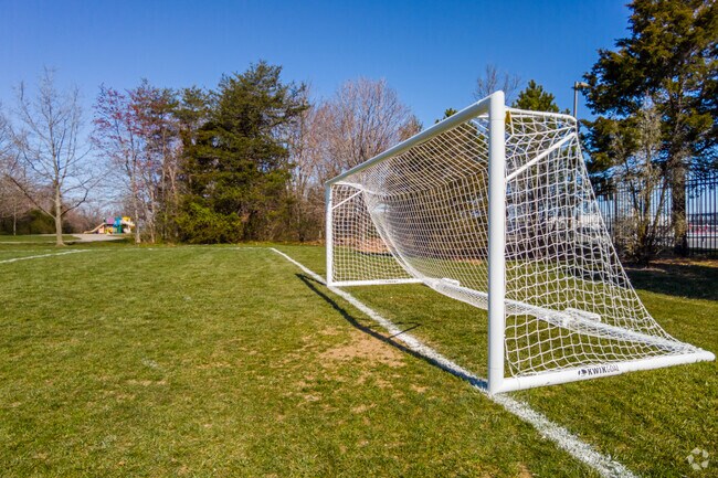 Play a game of soccer with friends at Calverton's Stonehedge Local Park.