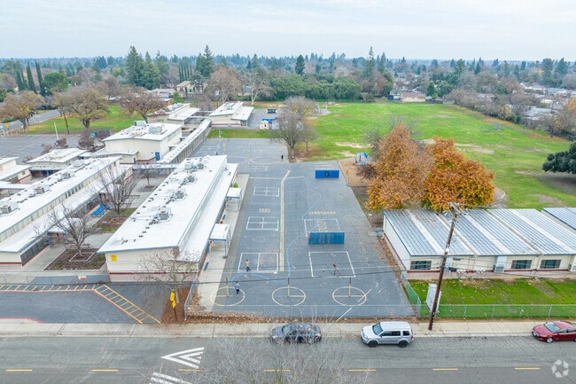 Play on the blacktop at Mary Deterding Elementary School.