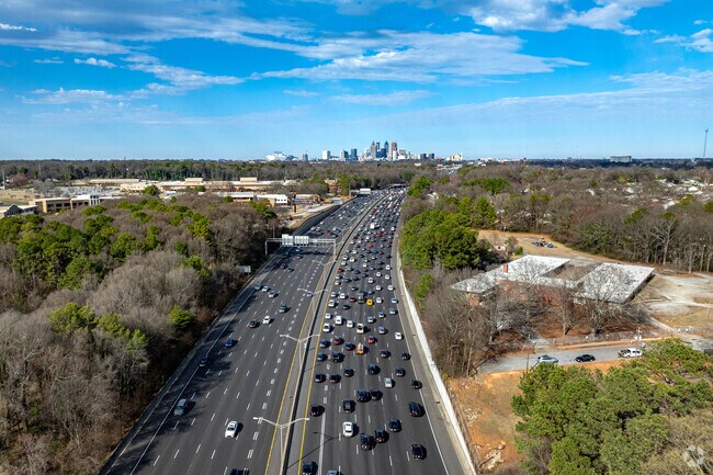 Interstate 85 and 75 will lead you out of Lakewood Heights into downtown Atlanta.