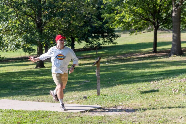 PJ Irvin Park's disc golf course is a favorite amongst Oakwoods residents.