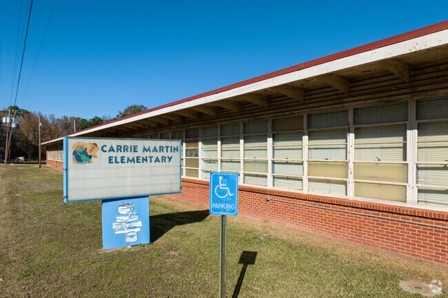 Carrie Martin Elementary School has been closed and moved to Plain Dealing High School.