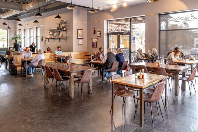 The atmosphere is casual at the Breakaway Cafe in Baldwin.