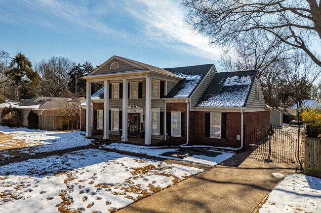 Colonial revival homes are popular in English Meadows.