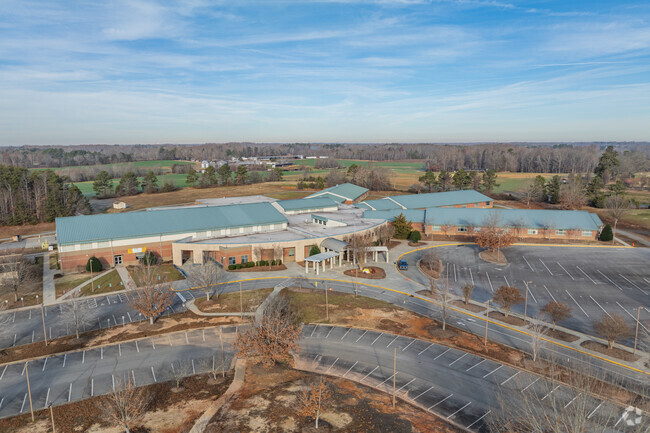 Students and staff love the campus of Eastern Guilford Middle School.