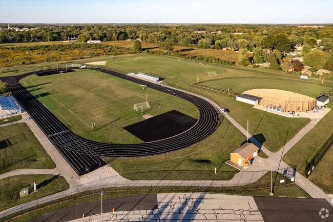 Franklin Township Middle School in Indianapolis has an amazing football field.