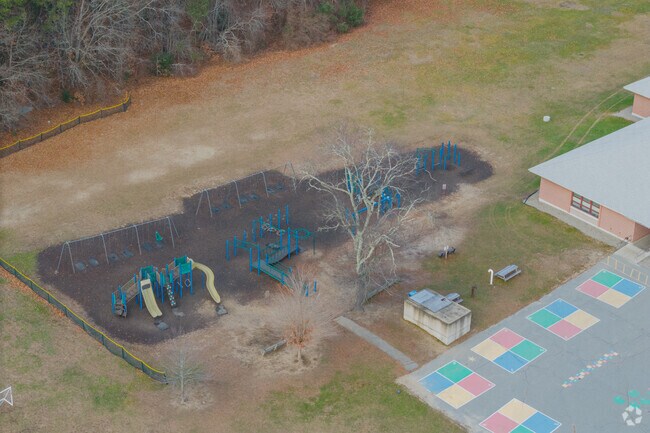 Play equipment at the Dorothy L. Beckwith School in Rehoboth is shared with the elementary.