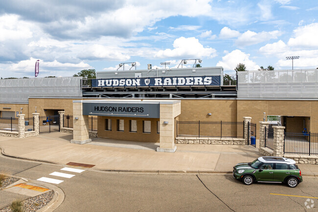Take in a game at the Hudson High School stadium and cheer on the Raiders.