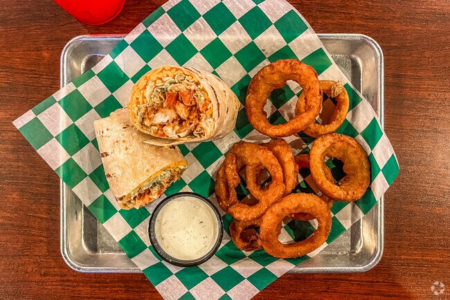 The Salty Dog Bar & Grill is known for their grilled wings, huge burgers and delicious wraps.