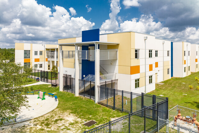 Wiregrass Elementary is a newer contemporary style school in Wesley Chapel.