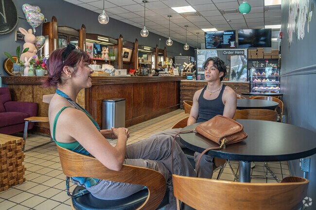 Residents love grabbing their morning cup of coffee at Atrevete Confections.
