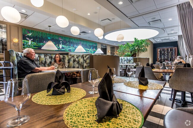 Enjoy a tasty meal at Iris, an upscale restaurant serving Creole-French cuisine in Audubon Park.