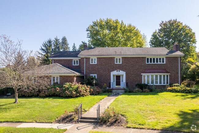 Colonial-style homes in Mercyhurst typically sell for $170,000 to $350,000.