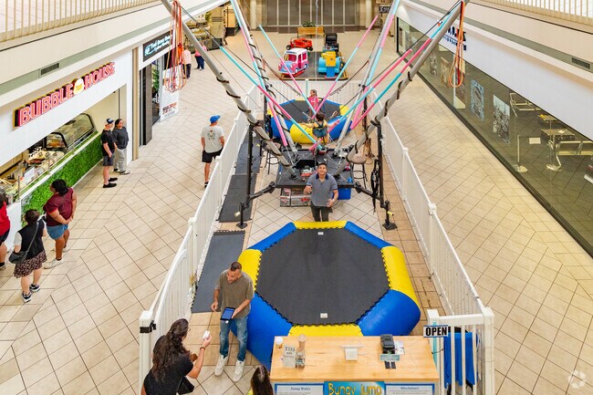 Gilmer residents also bring their children to the Valley View Mall for fun games.