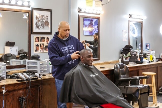 The barbers at Trimmers West on Sunset Rd is a great spot for a fresh cut.