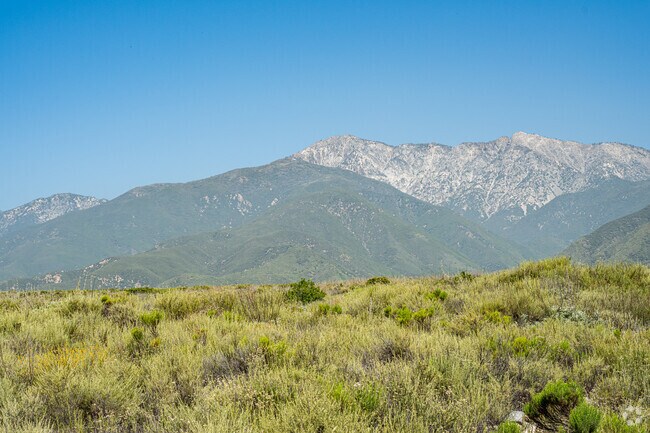Rialto sits at the edge of the San Gabriel Mountains and experiences the Santa Ana winds.