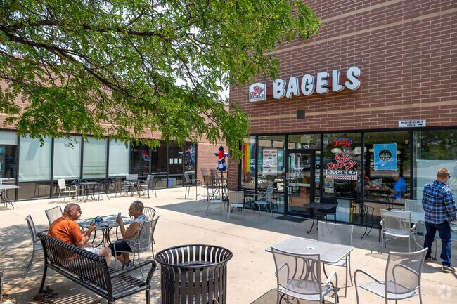 Big Daddy Bagels is a local chain that offers bagels made fresh daily and a variety of cream cheese spreads.
