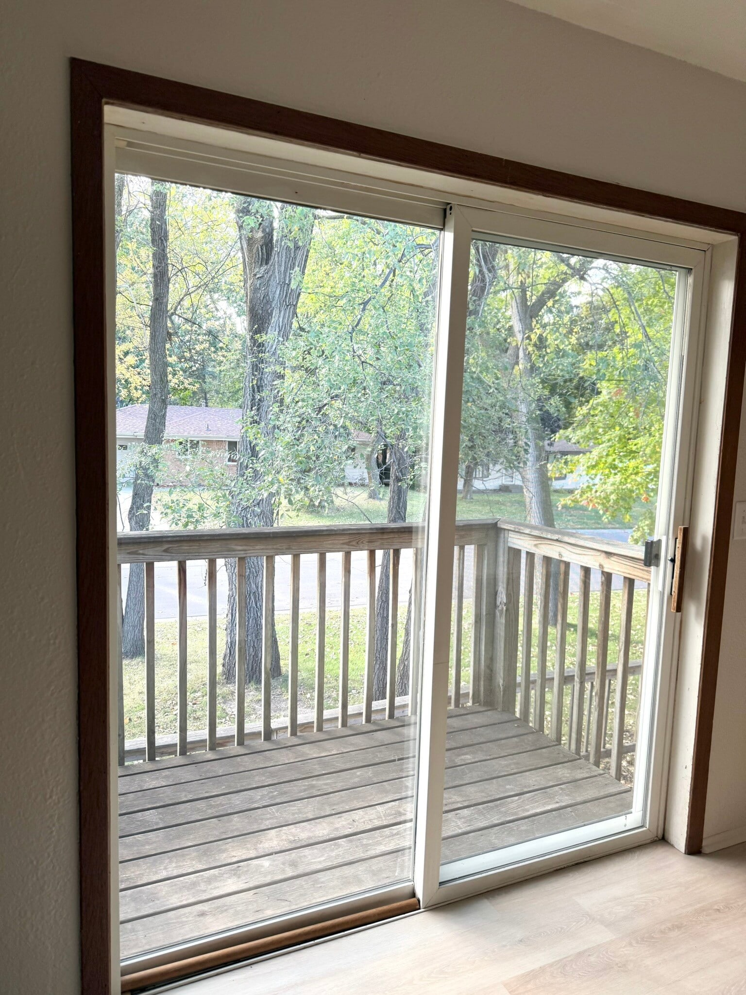 West facing balcony
