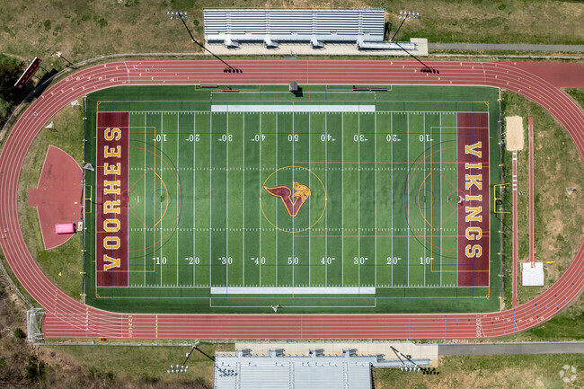 Hampton's high schoolers can attend the well regarded Voorhees High School which serves around 700 students in grades 9–12.