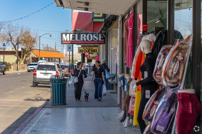 Historic Morley Avenue features unique shopping opportunities for U.S. and Mexican citizens.