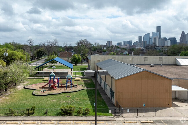 Children can get their energy out on the playground of Ketelsen Elementary School