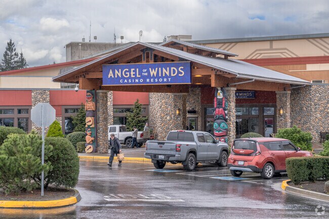 Enjoy live entertainment and more at Angel of the Winds Casino Resort near Bryant.