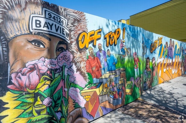 Bayview has some beautiful murals lining its streets.