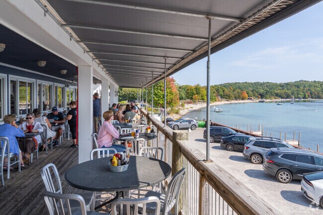 Knot, not just a bar in Omena, offers tasty seafood dishes and amazing views.
