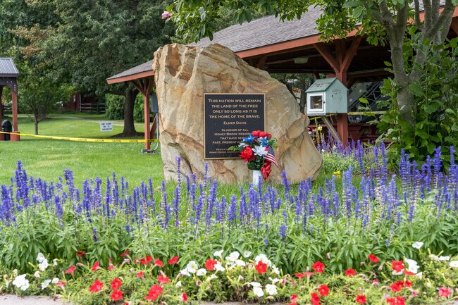 A memorial to Honey Brook veterans stands proud in the borough park.