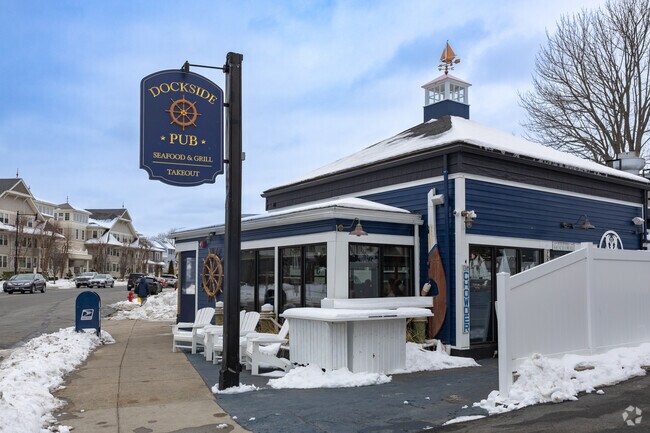 Swing by the Dockside Pub in Swampscott for some tasty donuts on the weekend.