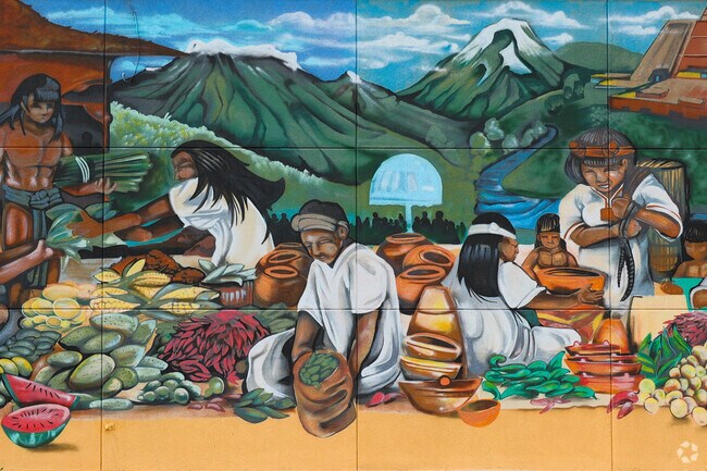 You will find a few different murals throughout Indian Hills Riverbend.