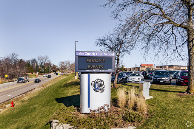 Lake Zurich High School is a highly rated public school.