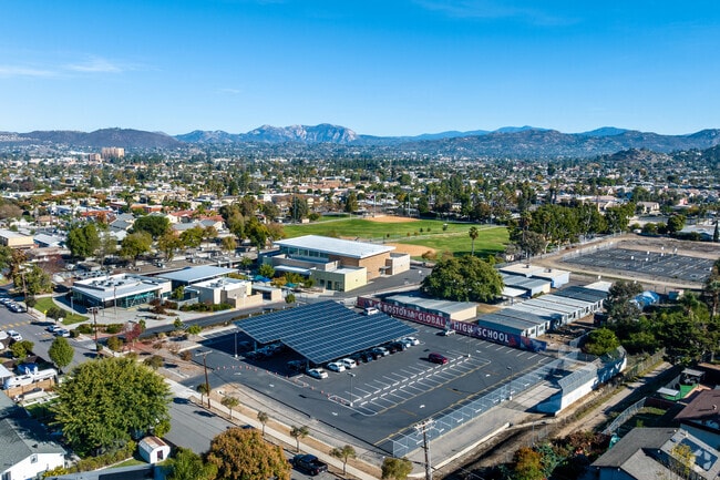 A view from above Bostonia Global in El Cajon.