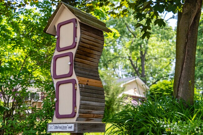 Quirky art can be found all over the Garden Homes neighborhood.