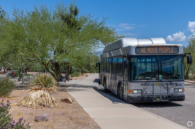 Sun Tran stops along all major roadways in the Carson Corner neighborhood.