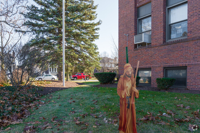 An interesting sculpture is on display at Immanuel Lutheran School.